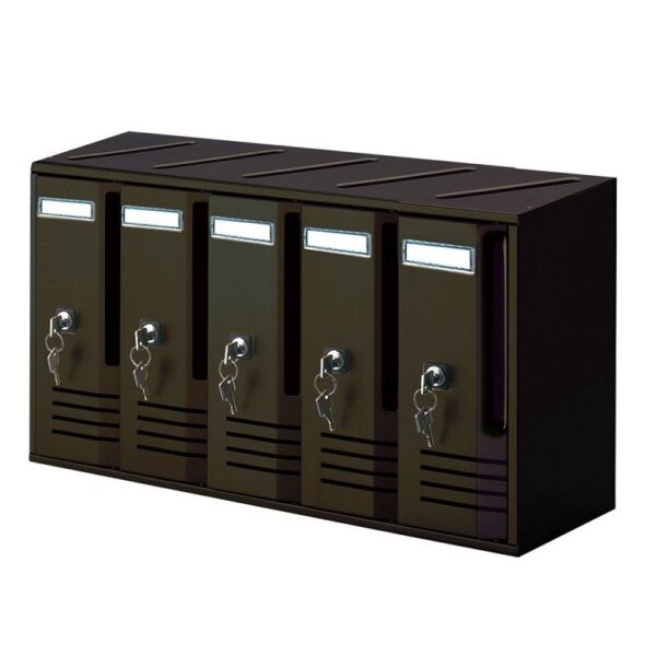 Cassetta Postale Modello Cubo 5 Posti mm.520x175x300h Ghisa  Alubox