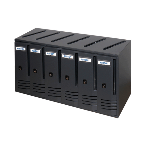 Cassetta Postale Modello Cubo 6 Posti mm.620x175x300h Ghisa  Alubox