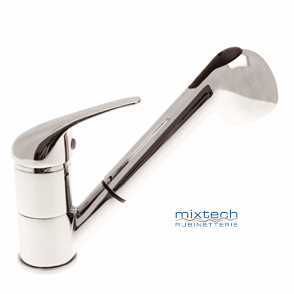 Miscelatore Lavello Monoforo Modello Venus Doccetta Estraibile Cromato | Mixtech