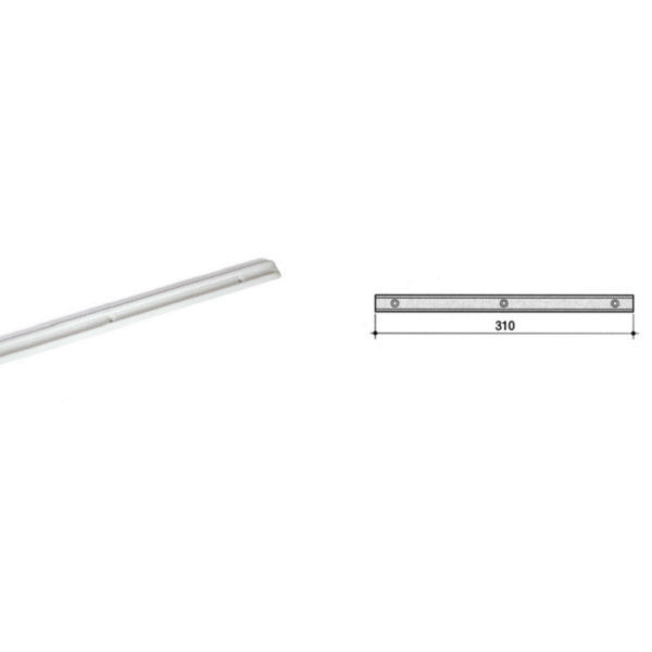 Guida per Cassetti Nylon Senza Spina Portata kg.20 cm.31x16 Bianco