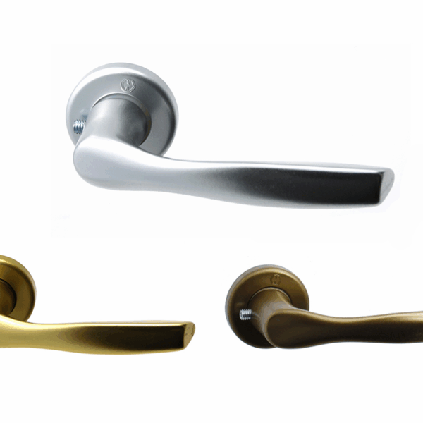 MANIGLIA MILANO ROSETTA TONDA FORO CHIAVE ANODIZZATO prodotta da HOPPE