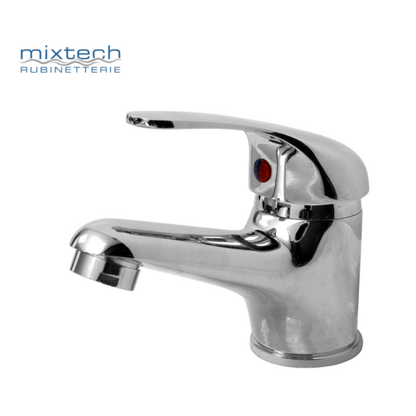 Miscelatore Lavabo Monoforo Modello Speed Scarico Automatico Cromo  Mixtech