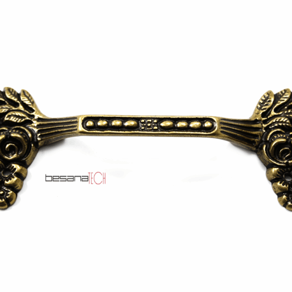 Maniglietta Mobile Fori Esterni mm.96x34h Ov  B59   Besana Tech  Fine Serie