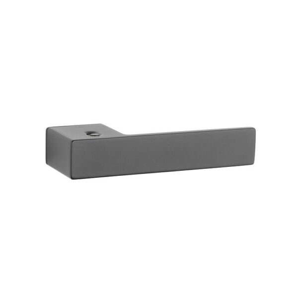 Maniglia R8ONE Rosetta Rettangolare mm.48x30 Sistema Smart2Lock Grigio Cachemire DX | Fimet Maniglie