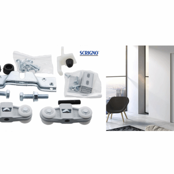 Sistema Scorrevole Porta Carrello Staffa Normale portata kg.80  | Scrigno