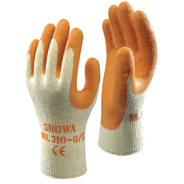Guanti Shabu 200 Arancio Filo Continuo Cotone/Poliestere Lattice Gomma