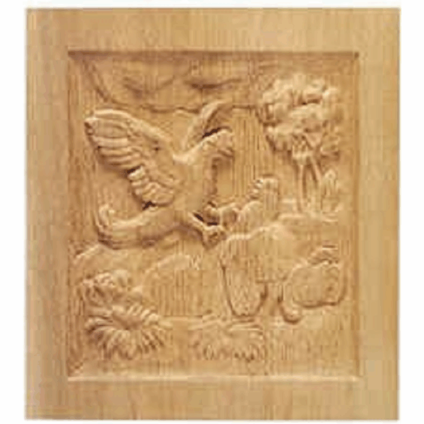 Pannello Figurativo Legno Rovere w340xh360xd20  Pru