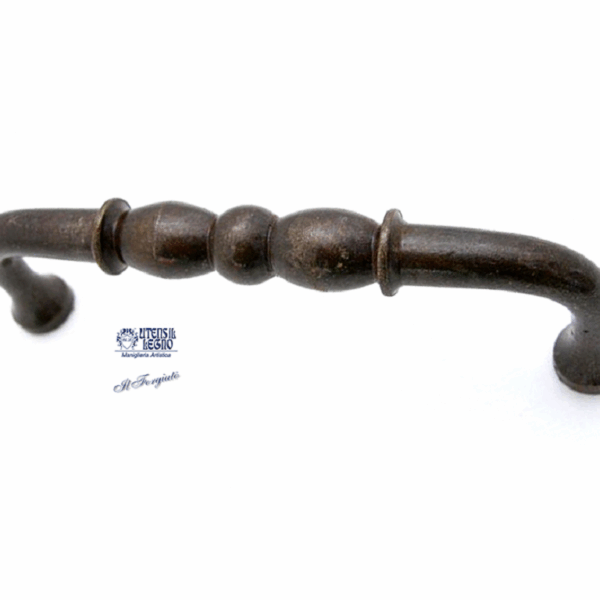Maniglietta Mobile Interasse 96 mm.105x40h d.12 Forgiato Varie Finiture | Utensil Legno