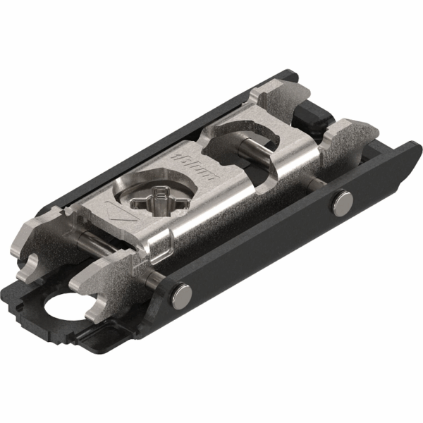 Piastra Clip Cerniera Montaggio diritta con Eccentrico Nero Onice mm.00H | Blum