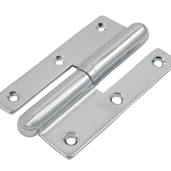 CERNIERA A LIBRO BORDO QUADRO mm.120x70 OCR - OTTONE CROMO LUCIDO DX-SX  prodotta da BON.EL