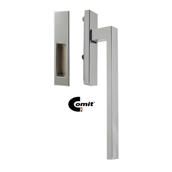 Maniglia per Alzante Scorrevole modello Biblo+Maniglia Incasso Cieca varie finiture  Comit