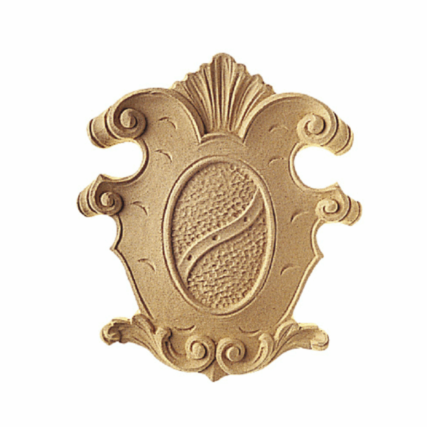 Stemma Fregio Pasta Legno mm.122x140x13h  Cof