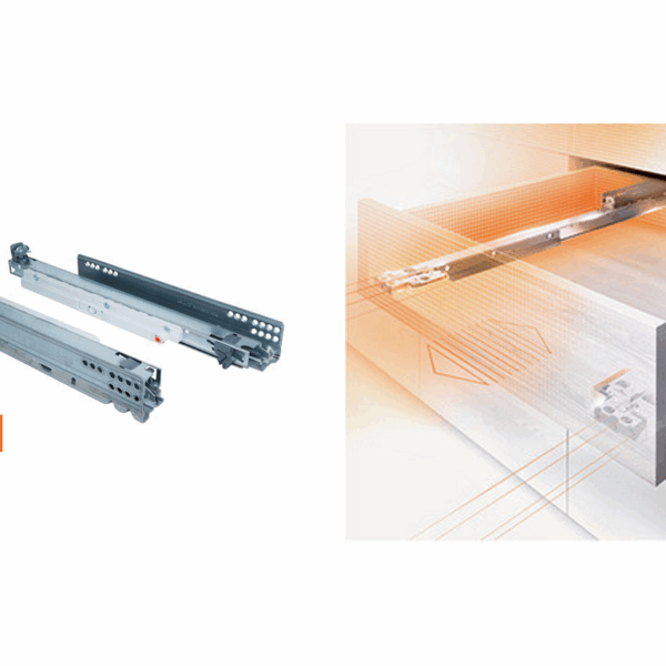 Guide per Cassetto Movento Mlumotion Premi-Apri Estrazione Totale Portata kg.60 mm.500 | Blum