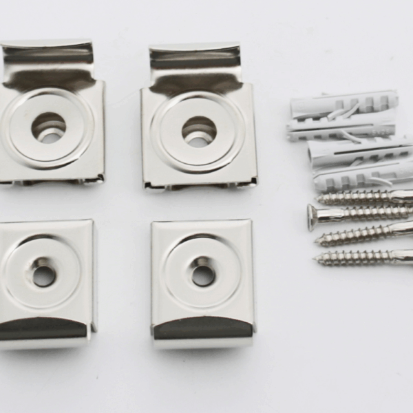 Reggispecchi a Parete modello Esco Ferro Nichelato in Blister Pezzi 4   Gb Manzoni