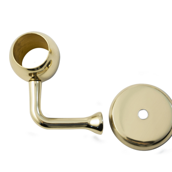Supporto Corrimano con Rosone mm.70 per Tubo con Troncone Ma8x35mm Olv  Mariva
