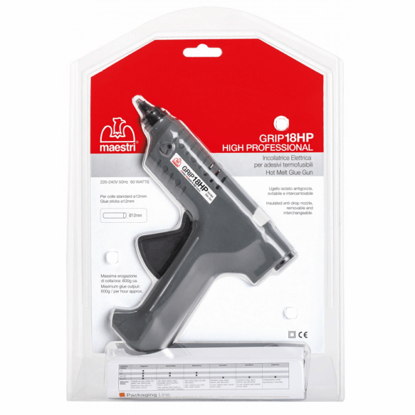 Pistola Incollatrice Colla a Caldo Modello Grip18hp W60 d.12  Romeo Maestri