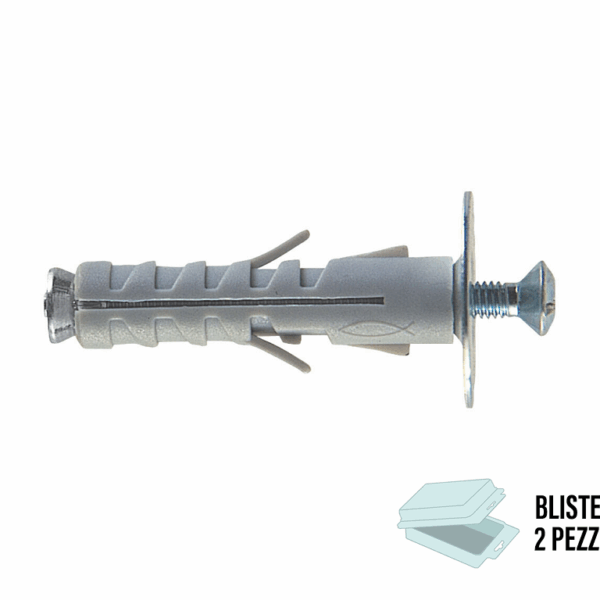 SB 12/4 Tassello Nylon Espansione a Vite in Blister da pz.2 con Vite PH / PZD | Fischer