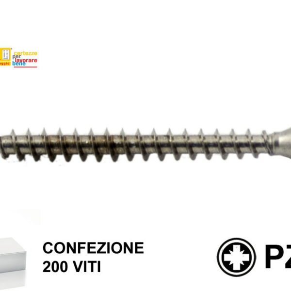 VITE TRUCIOLARE TSP IMPRONTA CROCE PZ2 INOX A2 (AISI 304)  mm.5,0x VARIE LUNGHEZZE | TECFI
