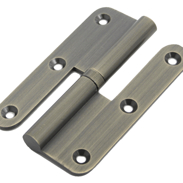 CERNIERA A LIBRO CUSCINETTO IMPORT BORDO TONDO mm.100x65 OBS-OTTONE BRONZATO SATINATO DX-SX