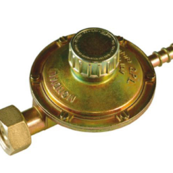 Regolatore Gas Attacco Orrizzontale  Dado mm.25