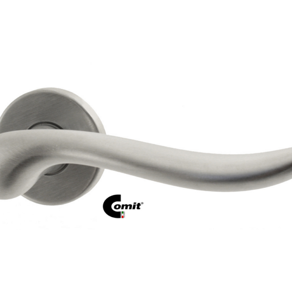 Maniglia Maya Rosetta Tonda d.50x8h Bocchetta Foro Chiave  Z2B - Cromo Satinato | Comit