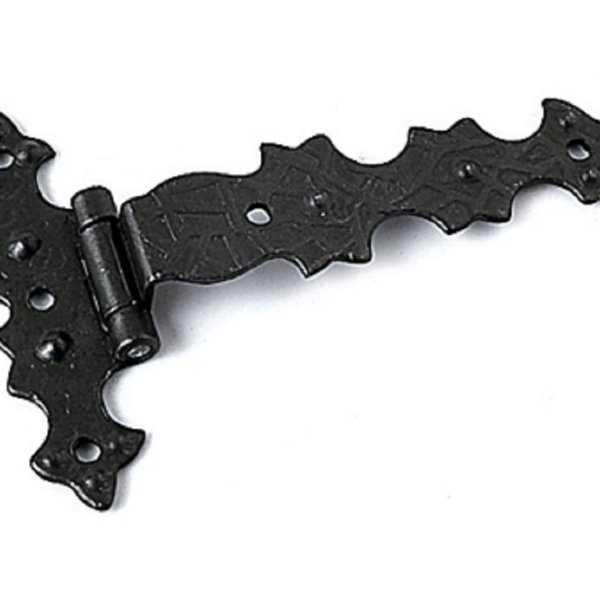 Cerniera Stile Spagnolo in Battuta mm.108x70 Ferro Nero
