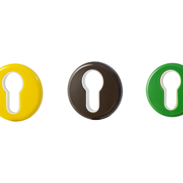 Bocchetta Tonda Foro Yale per Cilindro Europeo d.50x5h Nylon B/2 Varie finiture  Con&Con