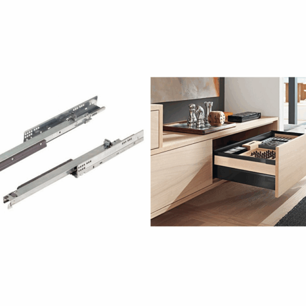 Guide per Cassetti Movento blumotion Estrazione Totale Portata kg.40 mm.500 | Blum