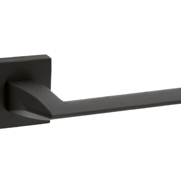 Maniglia Prisma Rosetta Quadra d.50x50x5h Bocchetta Foro Chiave FNO-Nero Opaco | Fimet