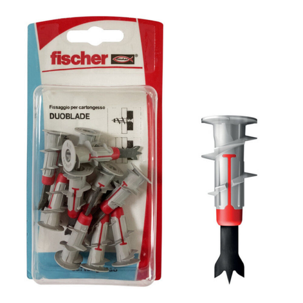 Duoblade Tassello Autoforante Nylon per Cartongesso in Blister da pz.10 | Fischer