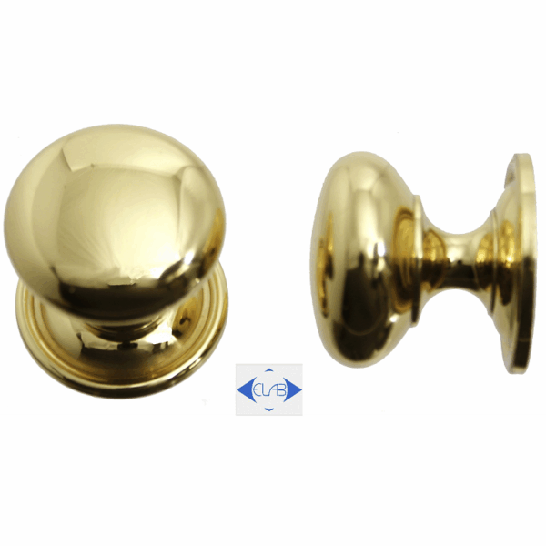 Pomolino Mobile 715 OLV (Ottone Lucido Verniciato) varie misure   Mariva