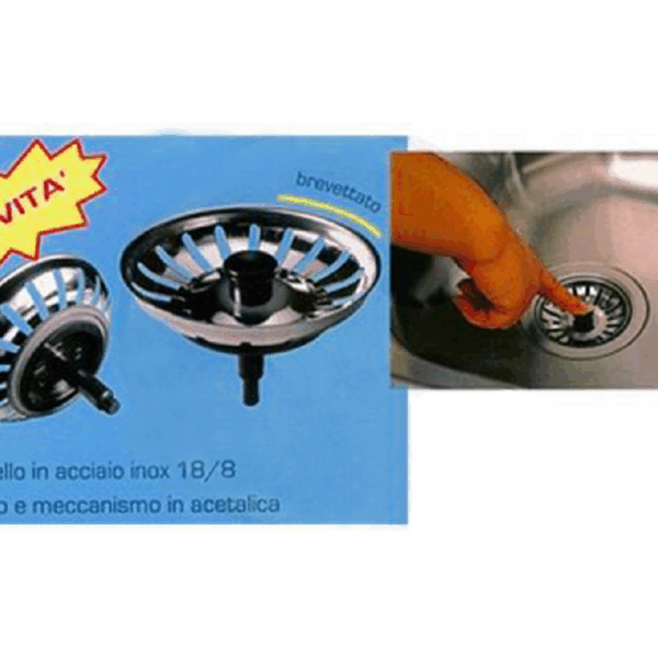 Tappo Griglia per Lavello Universale Modello Scattino Inox 18/8   Maryplast