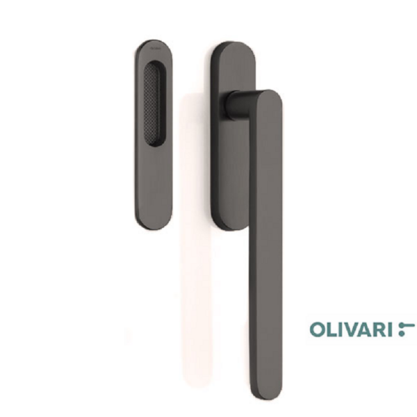 Maniglia per Alzante Scorrevole modello Link+Maniglia Incasso Cieca US-SuperAntricide Satinato | Olivari