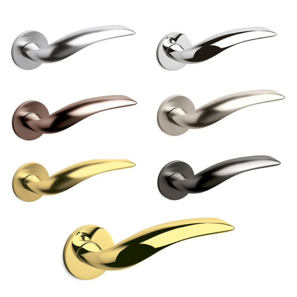 Maniglia Vola Rosetta Tonda d.51x5h Bocchetta Foro Chiave varie finiture | Olivari