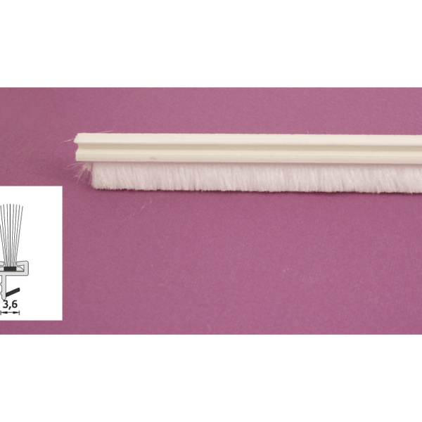 Spazzolino per Porte Interne Legno H5,5 cm.215 Bianco Neve |  Roverplastik