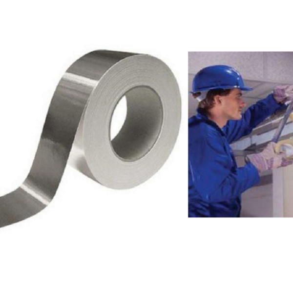 Nastro Adesivo Alluminio mm.50x45ml Alte e Basse Temperature