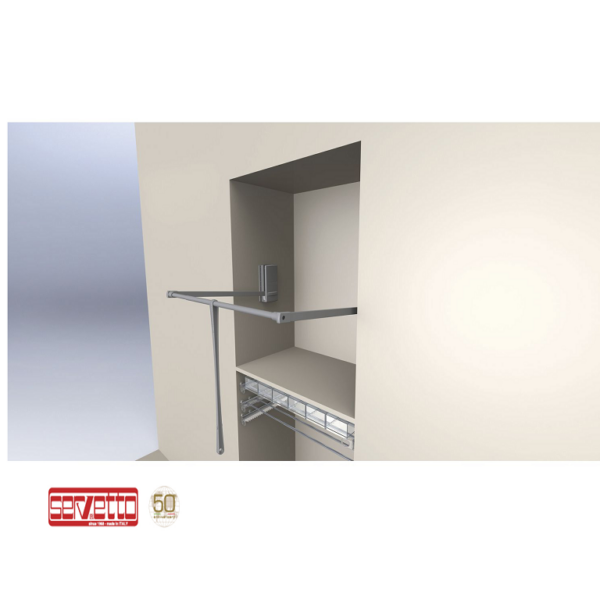 Saliscendi Oleodinamico Modello 3000 Grigio Tubo Grigio cm.77-120     Servetto