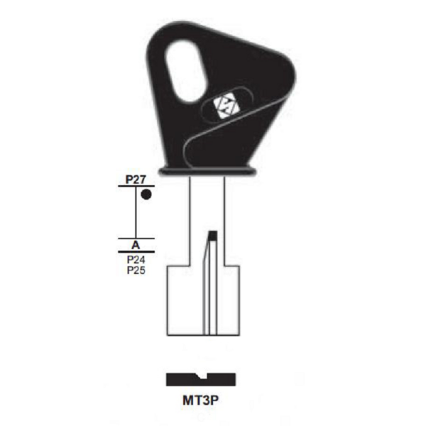 Chiave Grezza Pompa Mottura Mt3p  | Silca
