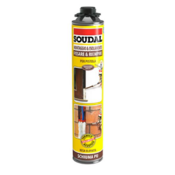 Schiuma Poliuretanica Universale Pu A Pistola ml.750 |  Soudal