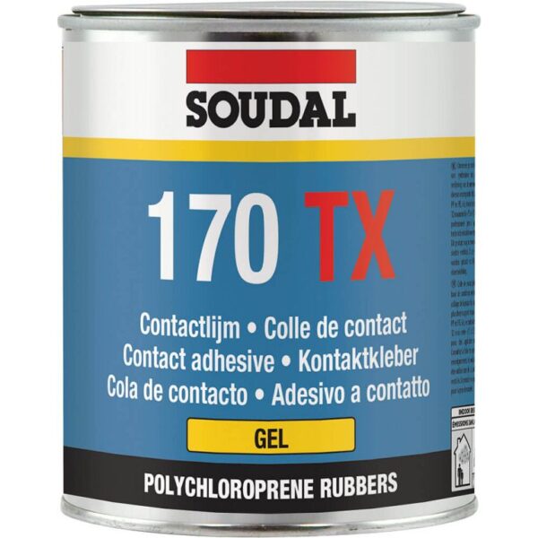 Adesivo Contatto Gel Giallo 170 TX ml.750  Soudal