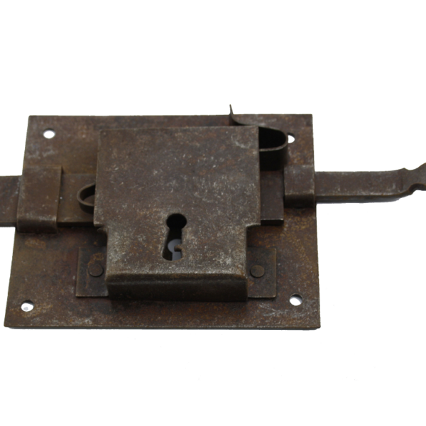 Serratura Sarda mm.120x100 Entrata mm.65 Forgiato Ruggine SX | Utensil Legno