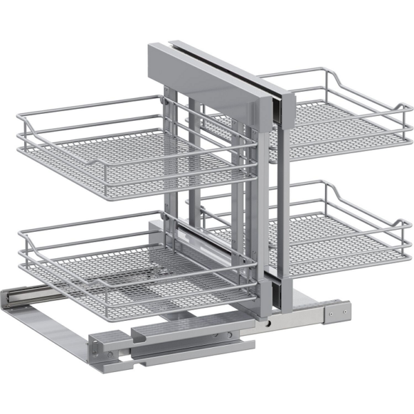Cestello Estraibile per Angolo Modello Saphir LC 1000 Argento Larghezza Corpo mm. 1000 | Vauth Sagel
