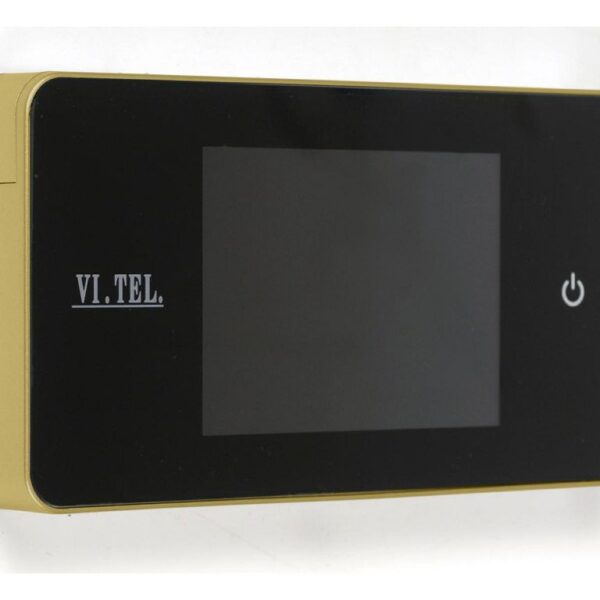 Spioncino Digitale Porta Spessore d.38-110 LCD 2,6 PL mm.110x59x14 Oro   Vi.Tel