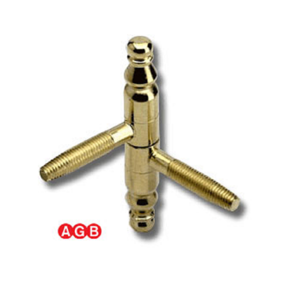 Cerniera per Legno Anuba 2 Gambi Barocco Senza Segno d.13 AOV-Ottonato | AGB