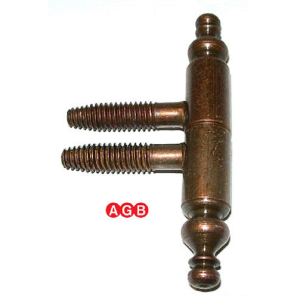 Cerniera per Legno Anuba 2 Gambi Barocco Senza Segno d.9 Bronzo | AGB