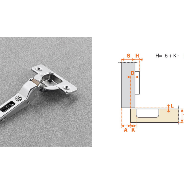 Cerniera per Mobili Automatica 110° Serie 200 da avvitare Foro d.35 Sormonto 11 | Arturo Salice