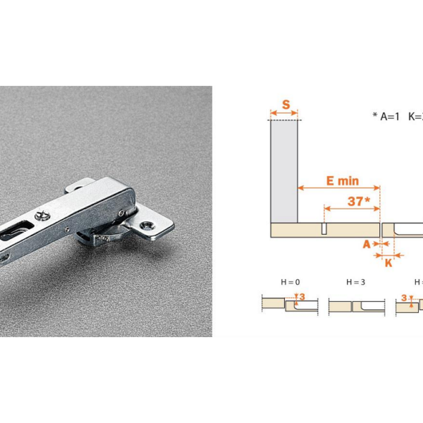 Cerniera per Mobili Automatica 94° Serie 200 da avvitare Foro d.35 Controcollo | Arturo Salice