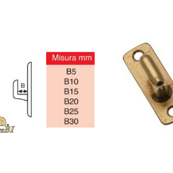 Incontro Tavellino Ottone Lucido Varie Altezze | Biennebi