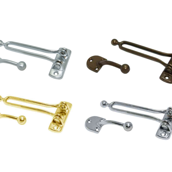 Gancio Sicurezza per Porta Linea Roma mm.130 varie finiture | Bonimini