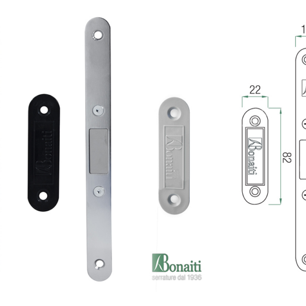 Distanziale Magnetico Invisibile Dm3 mm.82x22x15h+Piastra Mediana mm.196x18 Abs Varie Finiture |  Bonaiti